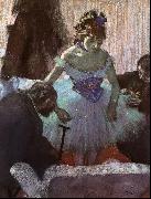 Edgar Degas Before the Entrance on Stage oil on canvas